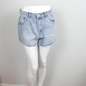 NWT Beginning Boutique High Waisted Shorts Chromatic Denim Shorts Blue 10